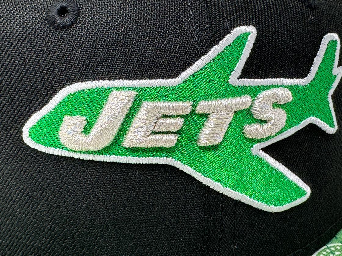 New York Jets NFL Paisley Collection 59Fifty New Era Fitted Hat