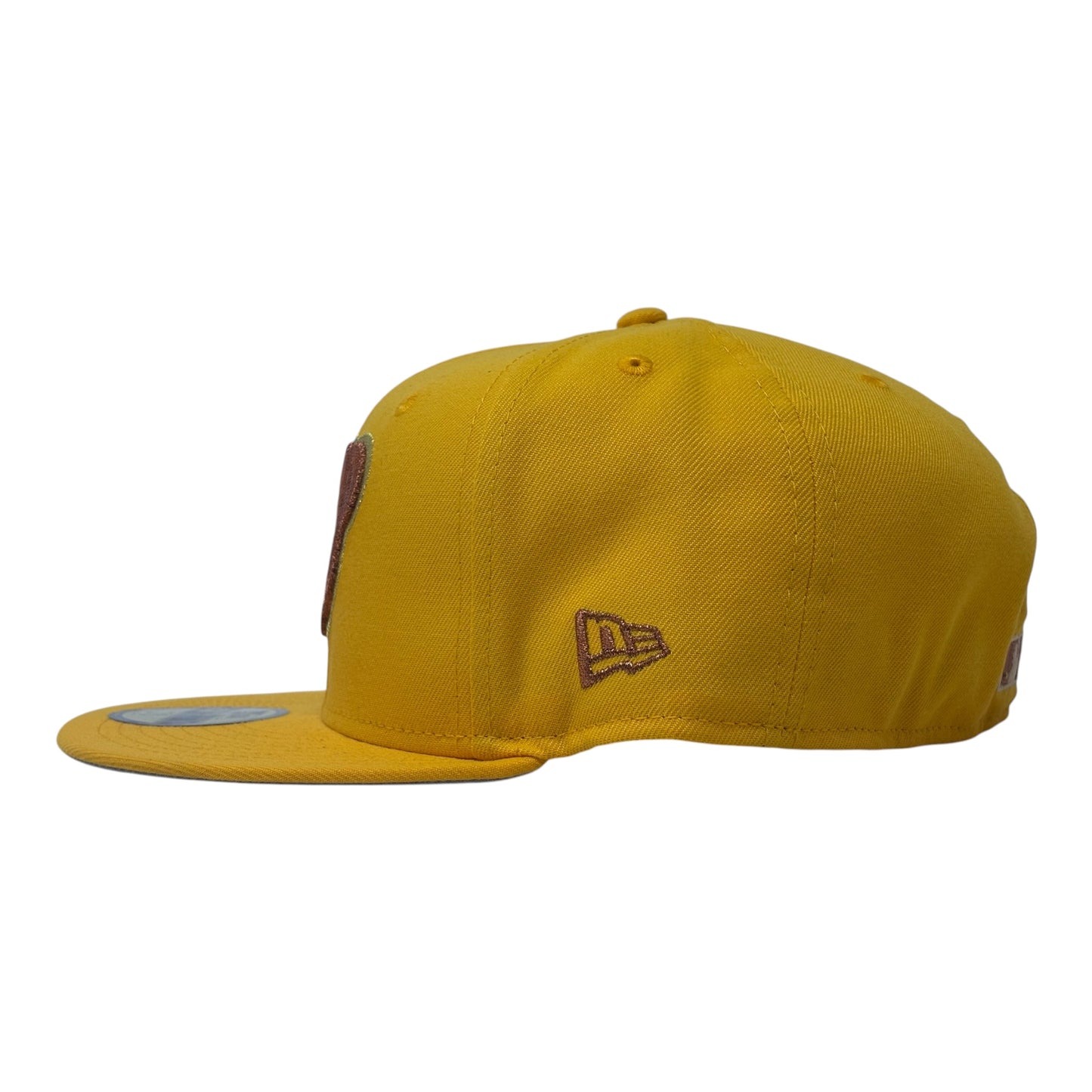Chicago Cubs Be Alert Foul Ball Logo Fitted Hats-Taxi Yellow