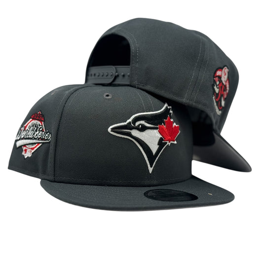 Toronto Blue Jays 1993 World Series Snapback Hat-Dark Gray