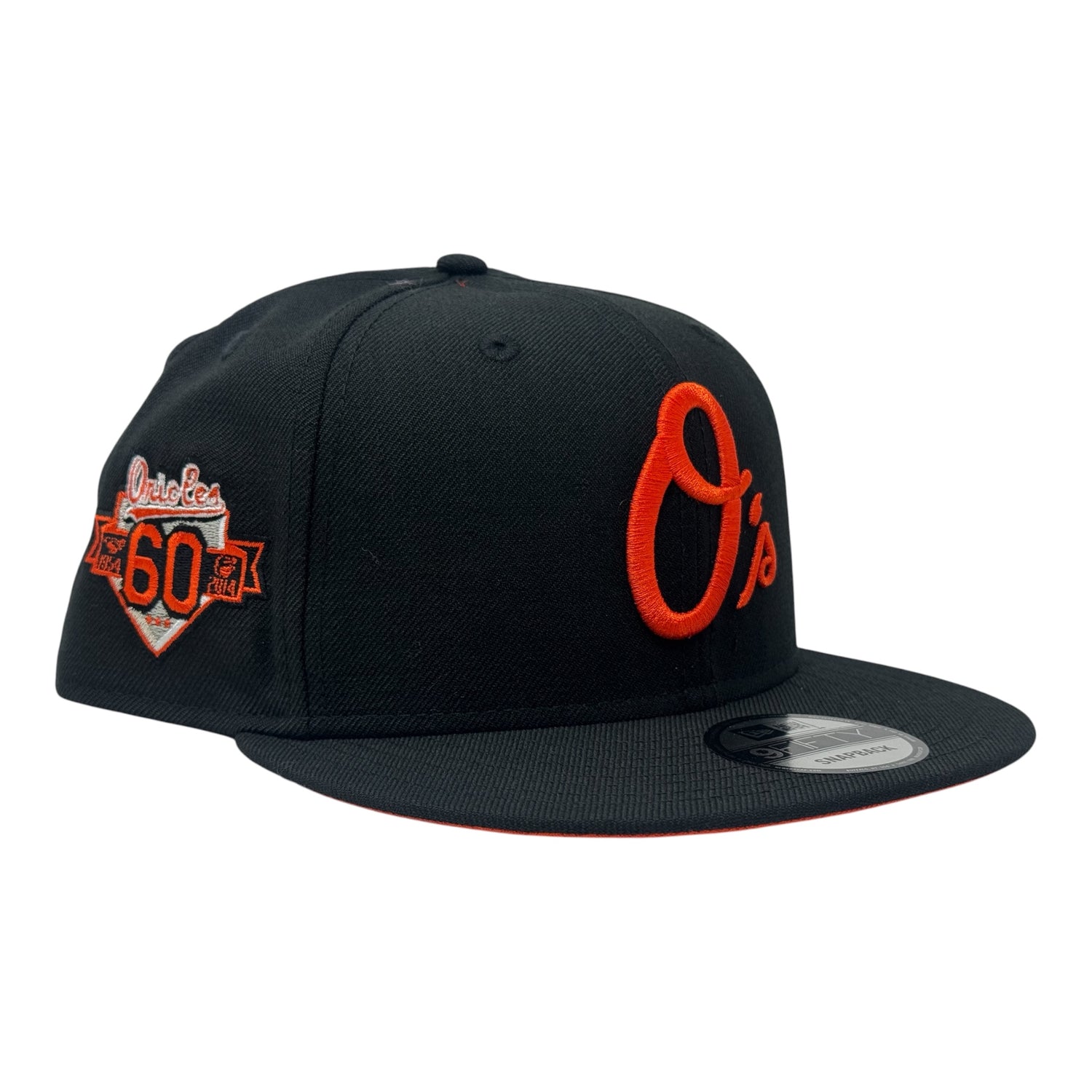 Baltimore Orioles 60th Anniversary New Era 9FIFTY Snapback Hat-Black