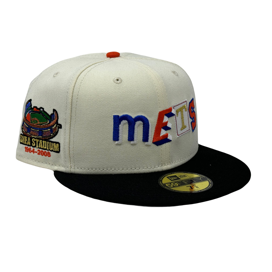 New York Mets Shea Stadium Ransom Pack Chrome Black 5950 New Era Fitted Hat