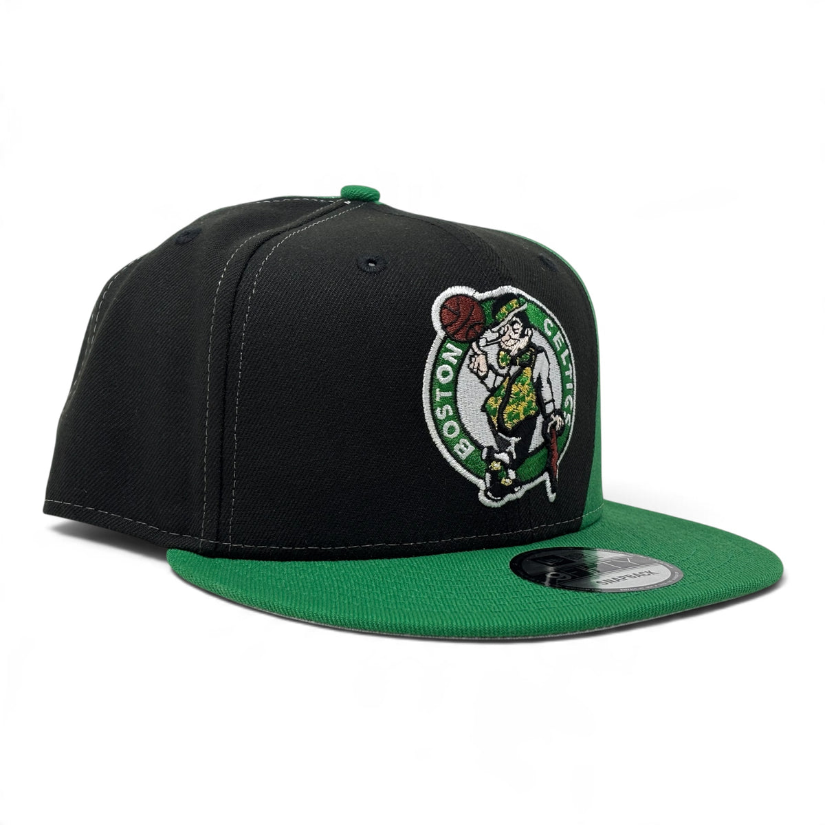 Boston Celtics 9Fifty Tri Panel Shock 9Fifty Snapback Hats- Green Black White