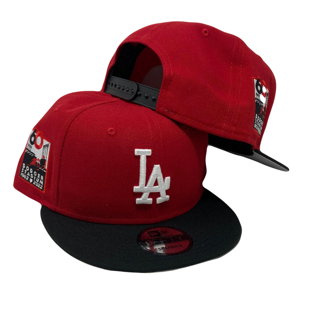 Los Angeles Dodgers 60th Anniversary Red 9Fifty New Era Snapback Hat ...