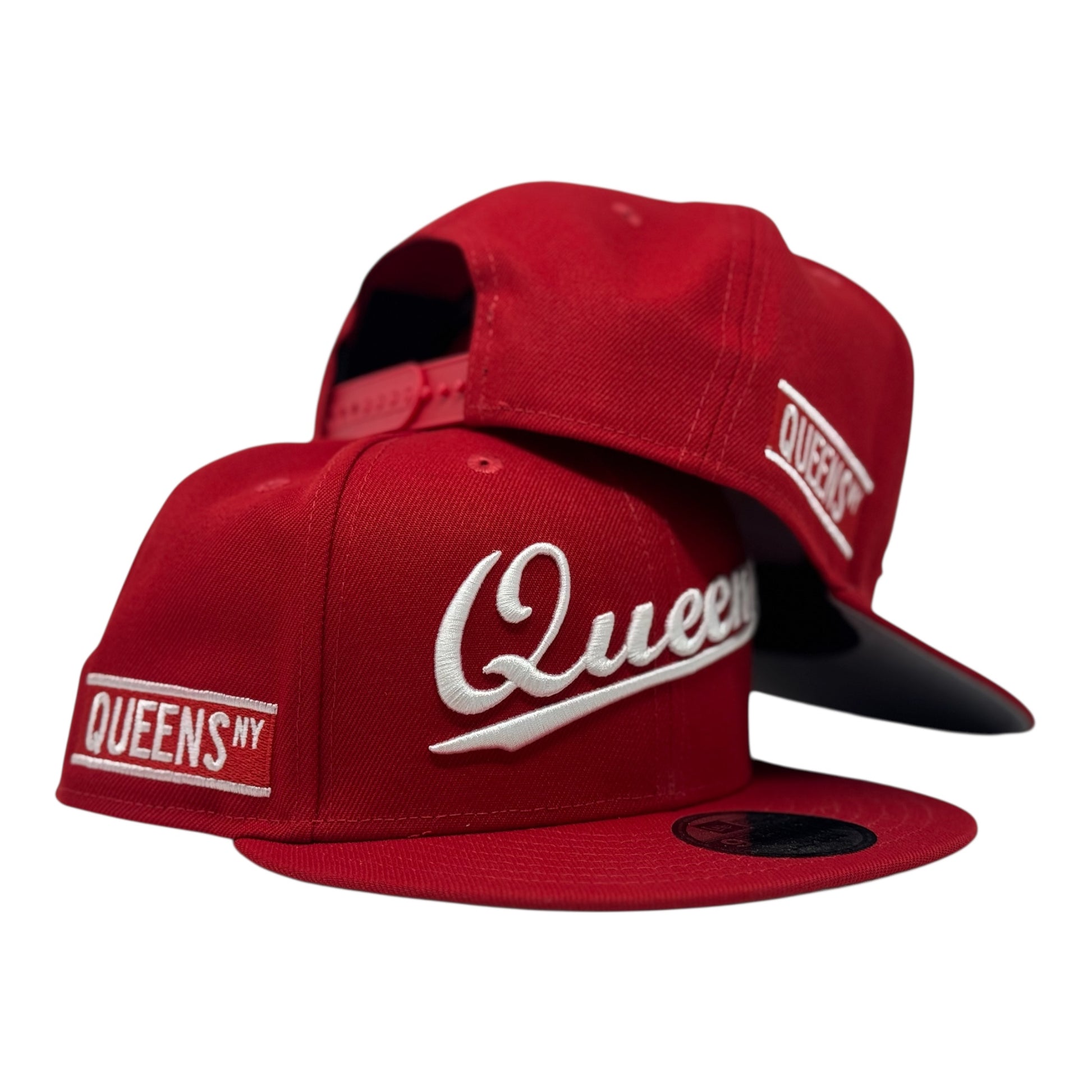 Queens New York 9Fifty New Era Snapback Hat-Red