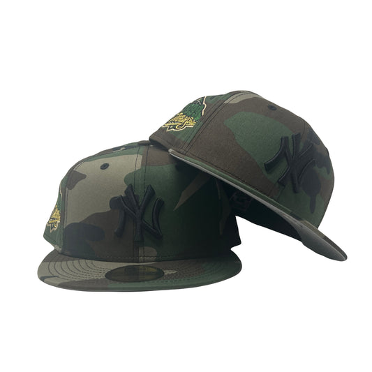 New York Yankees 1999 World Series Woodland Camouflage New Era Fitted Hat