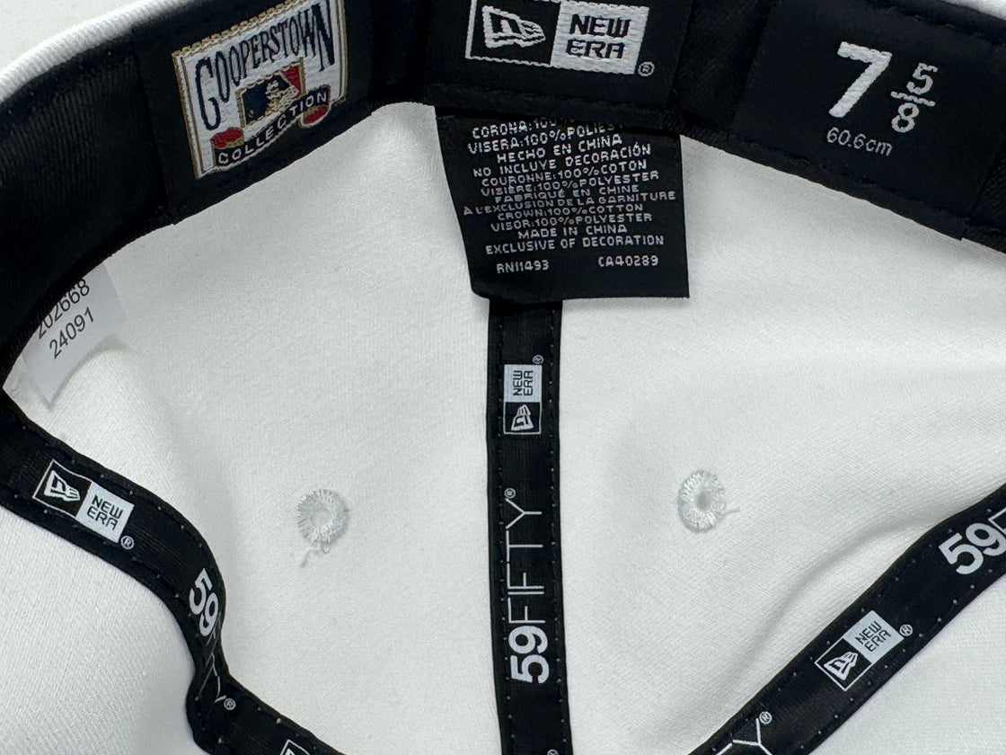 Montreal Expos 25th Anniversary New Era Fitted Hat-White Black