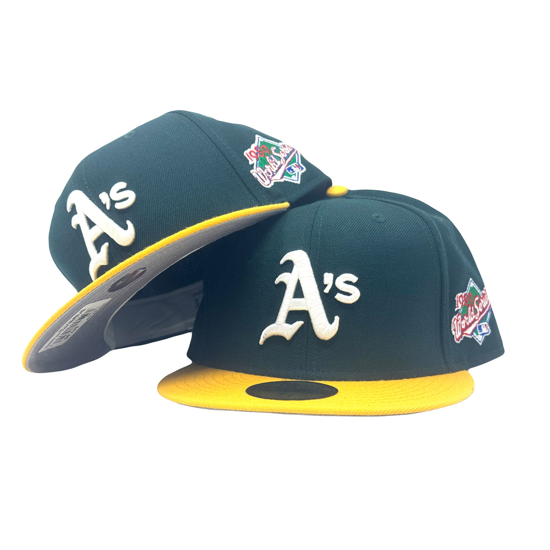 Oakland Athletics 1989 World Series Gray Brim New Era Fitted Hat