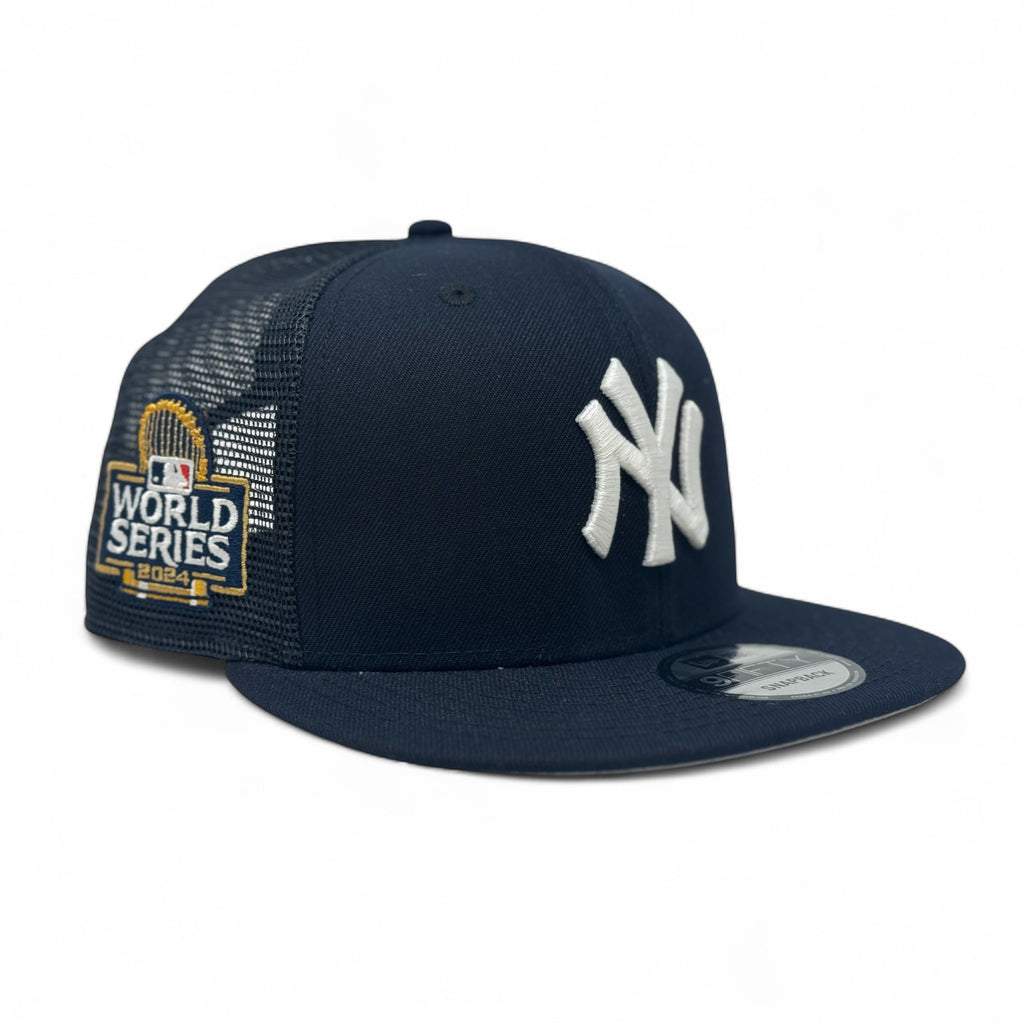 New York Yankees 2024 World Series Trucker Snapback-Navy