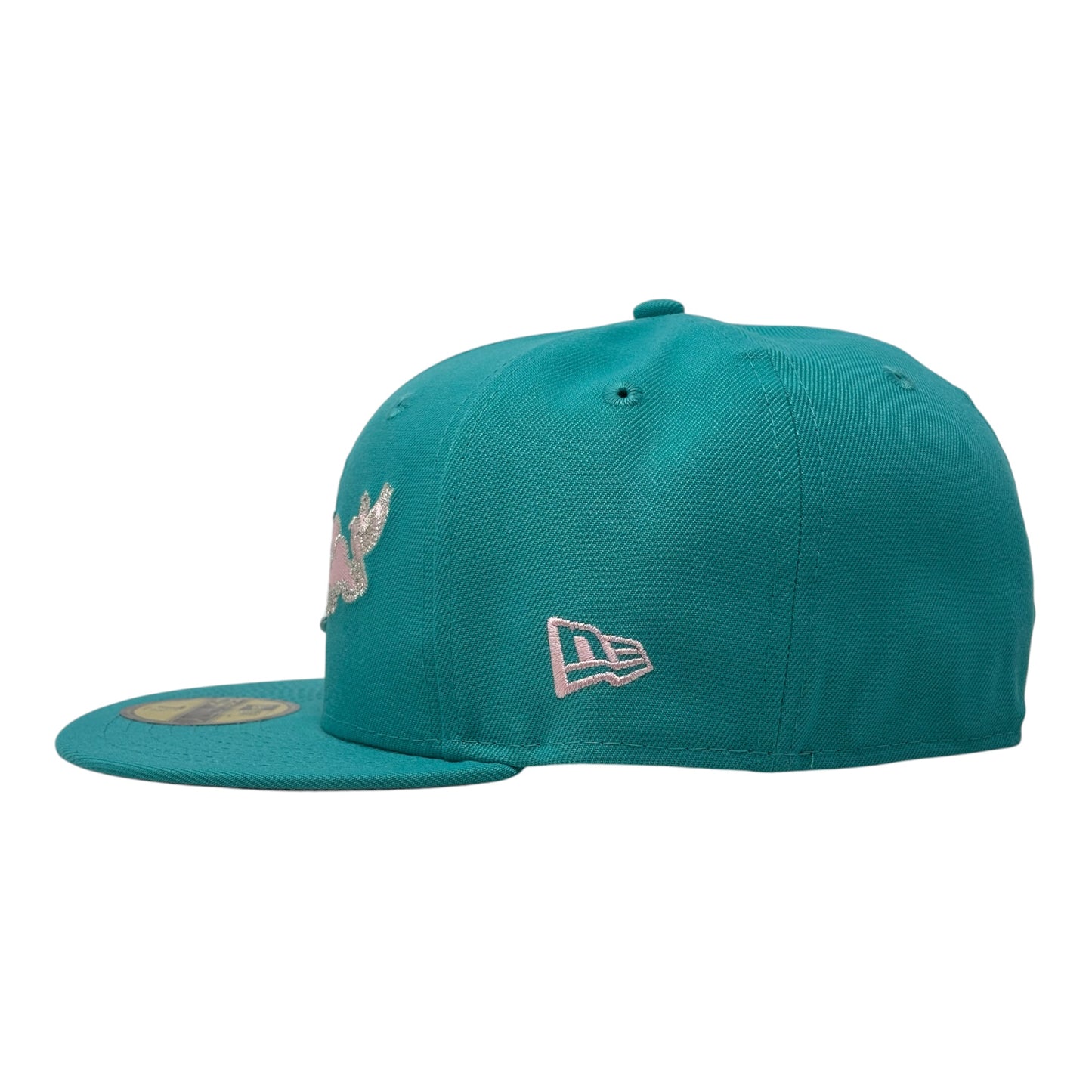 New York Yankees 2000 World Series "Bird in the Cloud" Fitted Hats-Teal