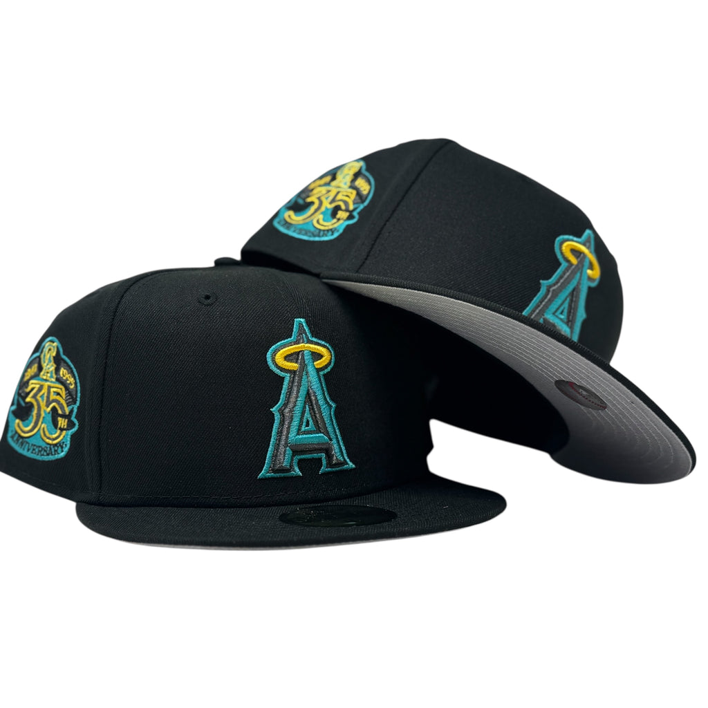 Los Angeles Angels 35th Anniversary Fitted Hats to Match Gamma 11