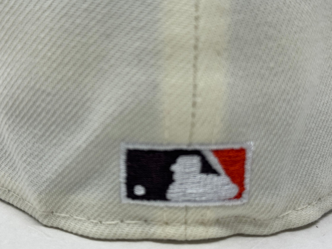 New York Mets 1969 World Series Fitted Hat-Off white Brown