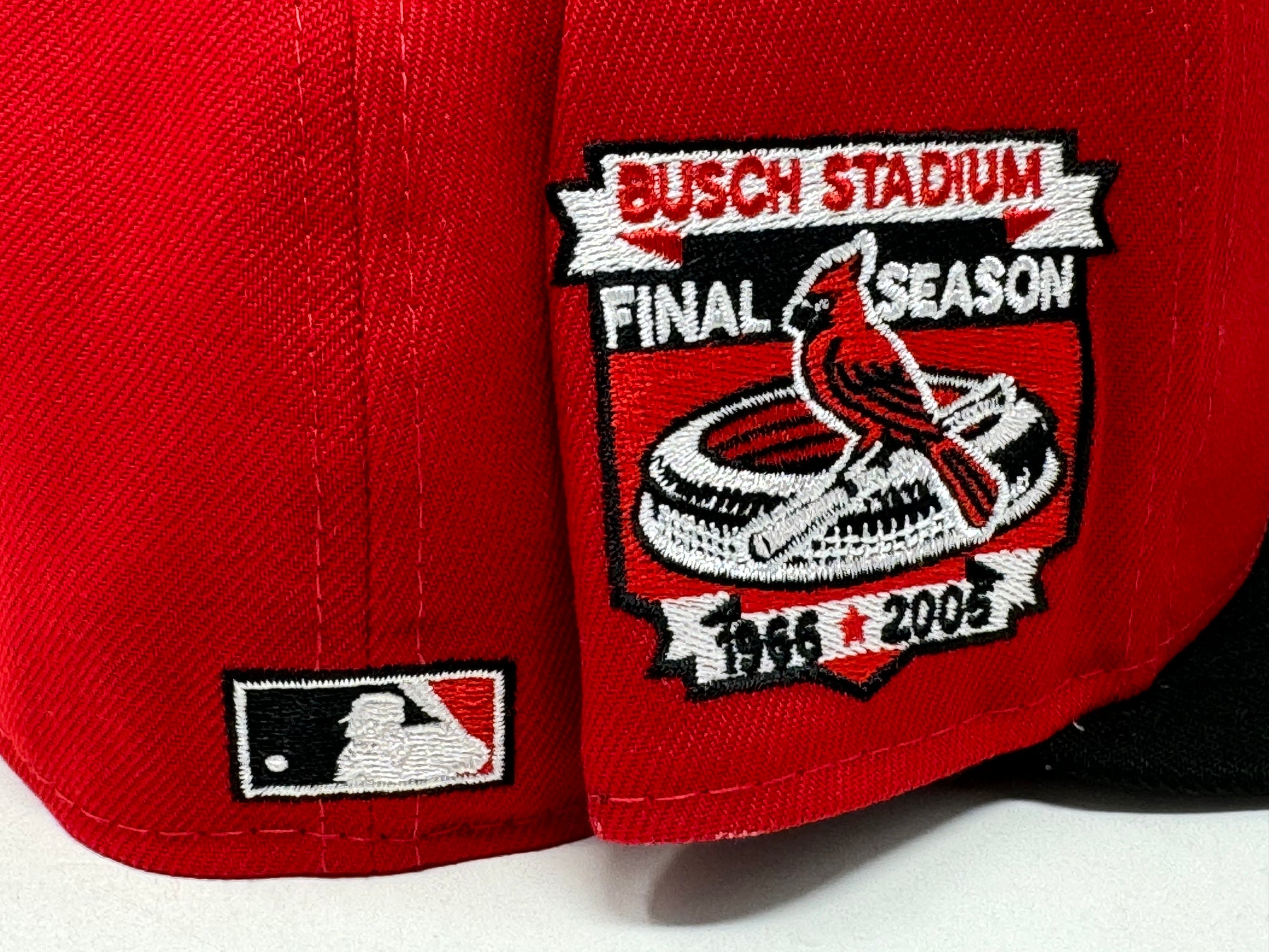 St. Louis Cardinals Busch Stadium 5950 Red Black New Era Fitted Hat