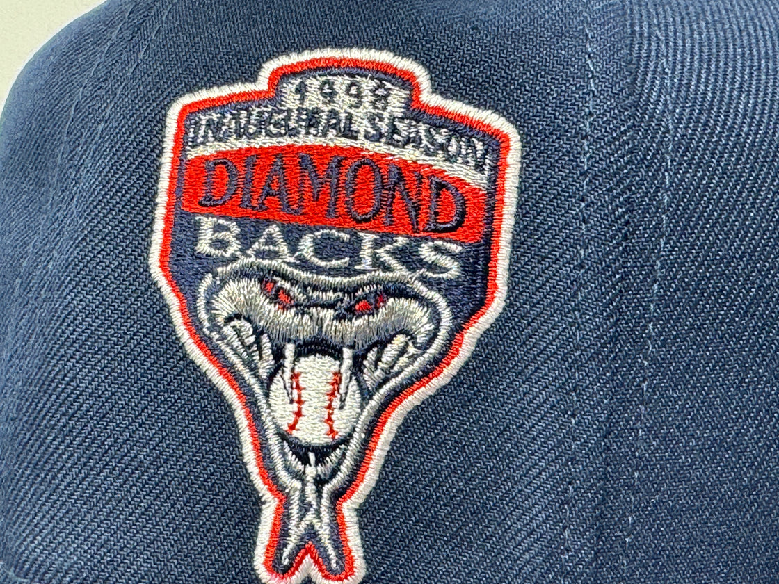 Arizona Diamondbacks 1998 Inaugural Season Light Navy 59Fifty New Era Fitted Hat