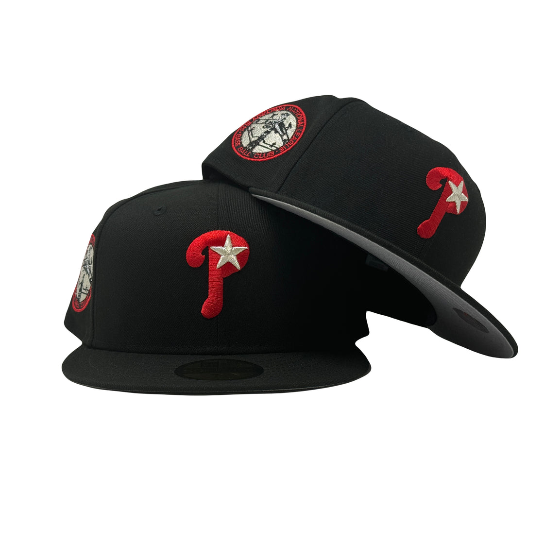 Philadelphia Phillies National League Black 59Fifty New Era Fitted Hat