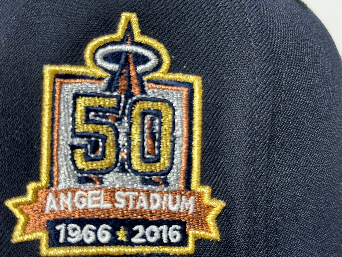 Los Angeles Angels 50th Anniversary Navy Blue 59Fifty New Era Fitted Hat