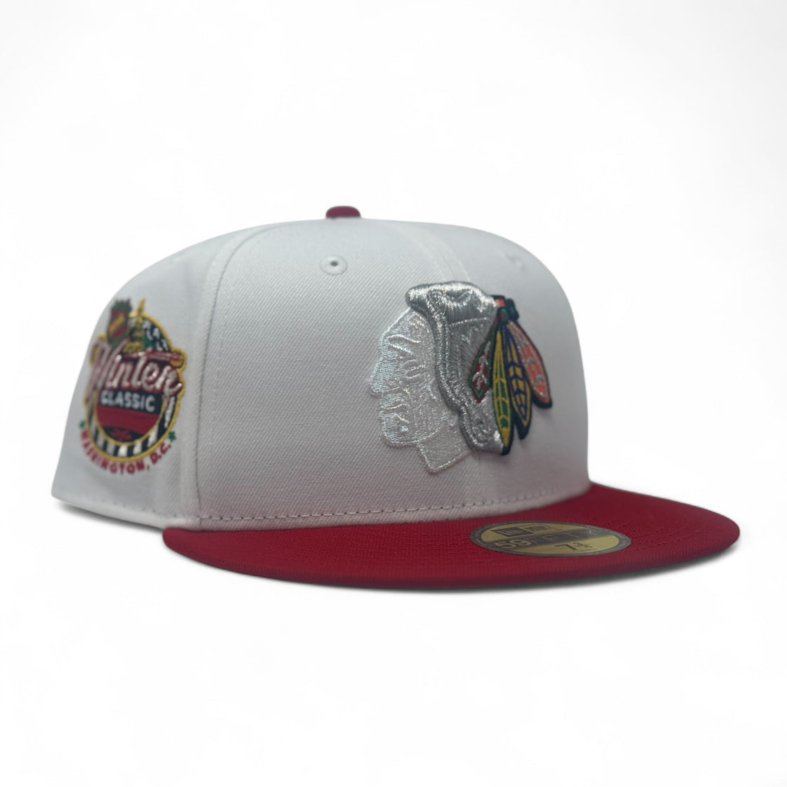 Chicago Blackhawks 2015 Winter Classic New Era Fitted Hats-White Red