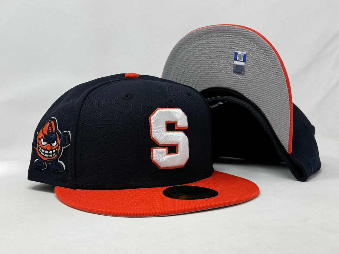 Syracuse Orange 59FIFTY Navy Orange New Era Fitted Hat