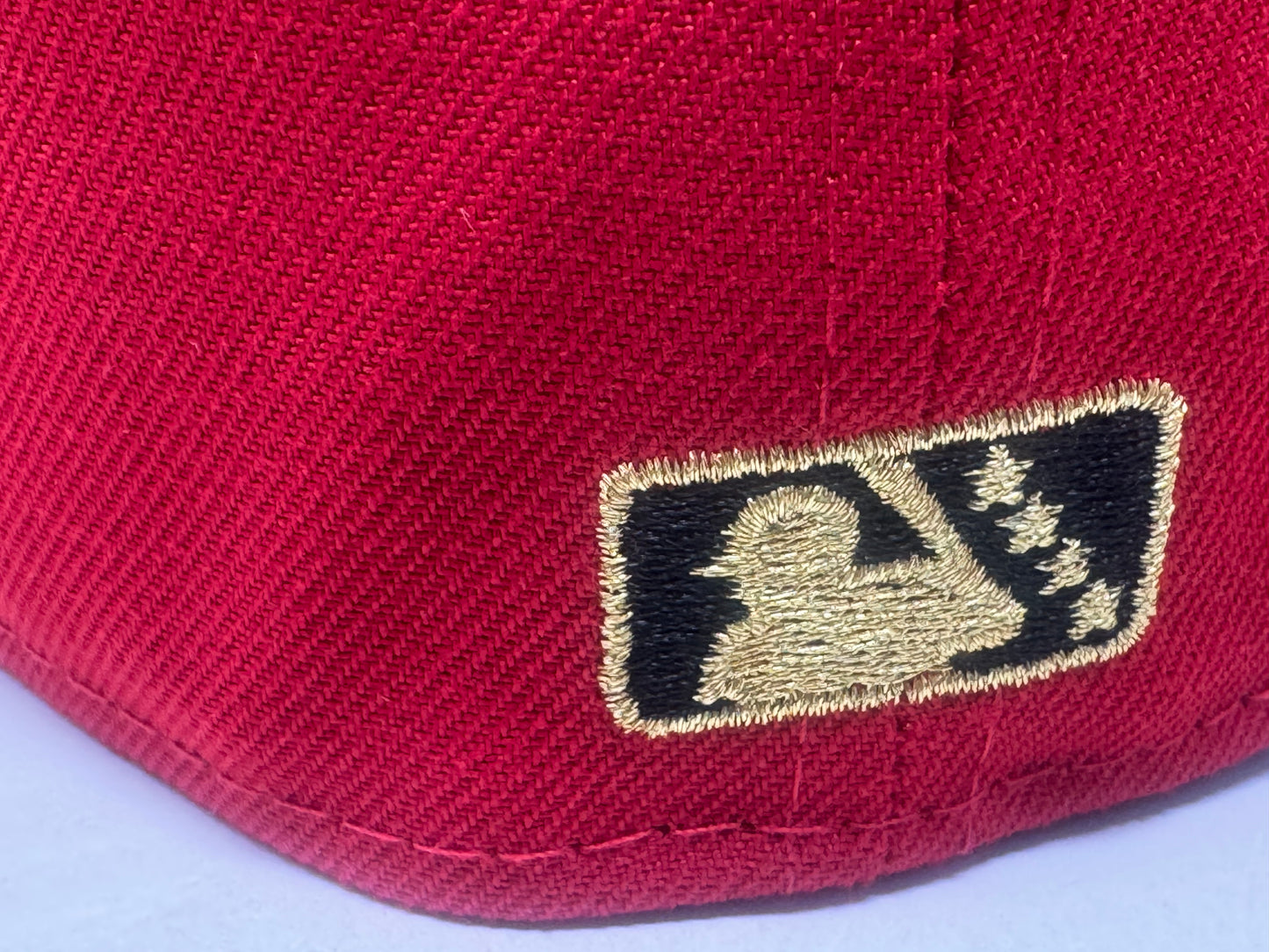 Rochester red wings 20th Anniversary Baseball fitted hat-Red
