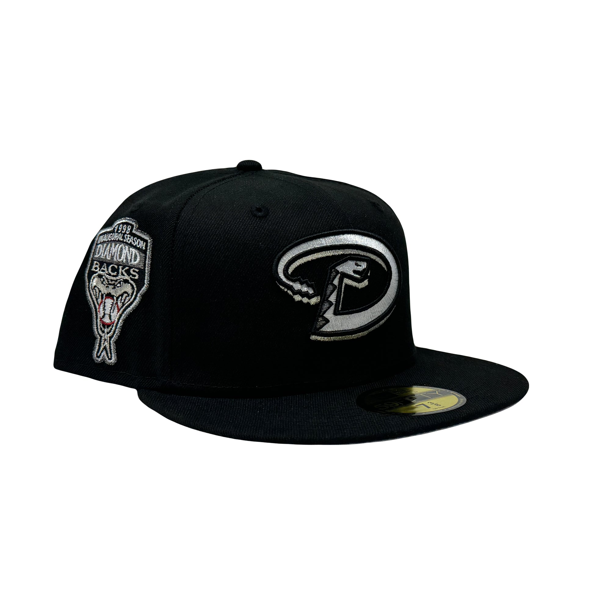 Arizona Diamondbacks 1998 Inaugural Season Sneaker Pack Black 59Fifty New Era Fitted Hat