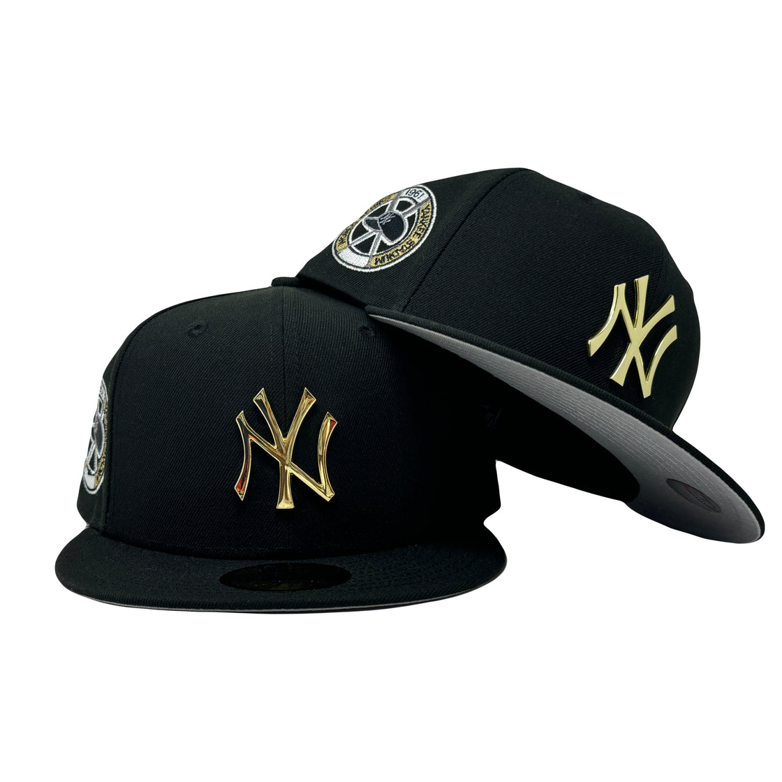 New York Yankees 1961 World Series Black Metal Plate Logo 59Fifty New Era Fitted Hat