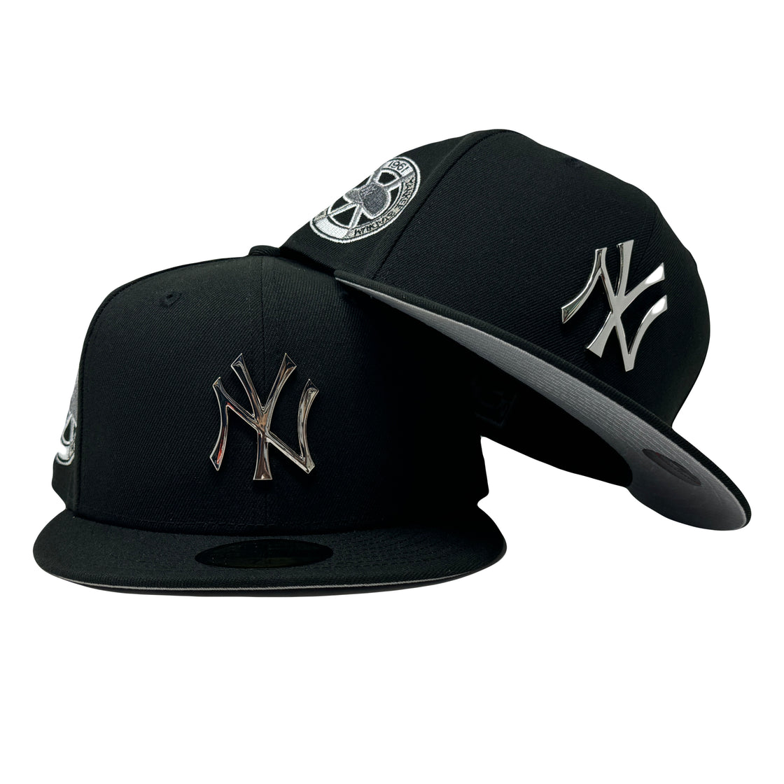 New York Yankees 1961 World Series Black Metal Plate Logo 59Fifty New Era Fitted Hat