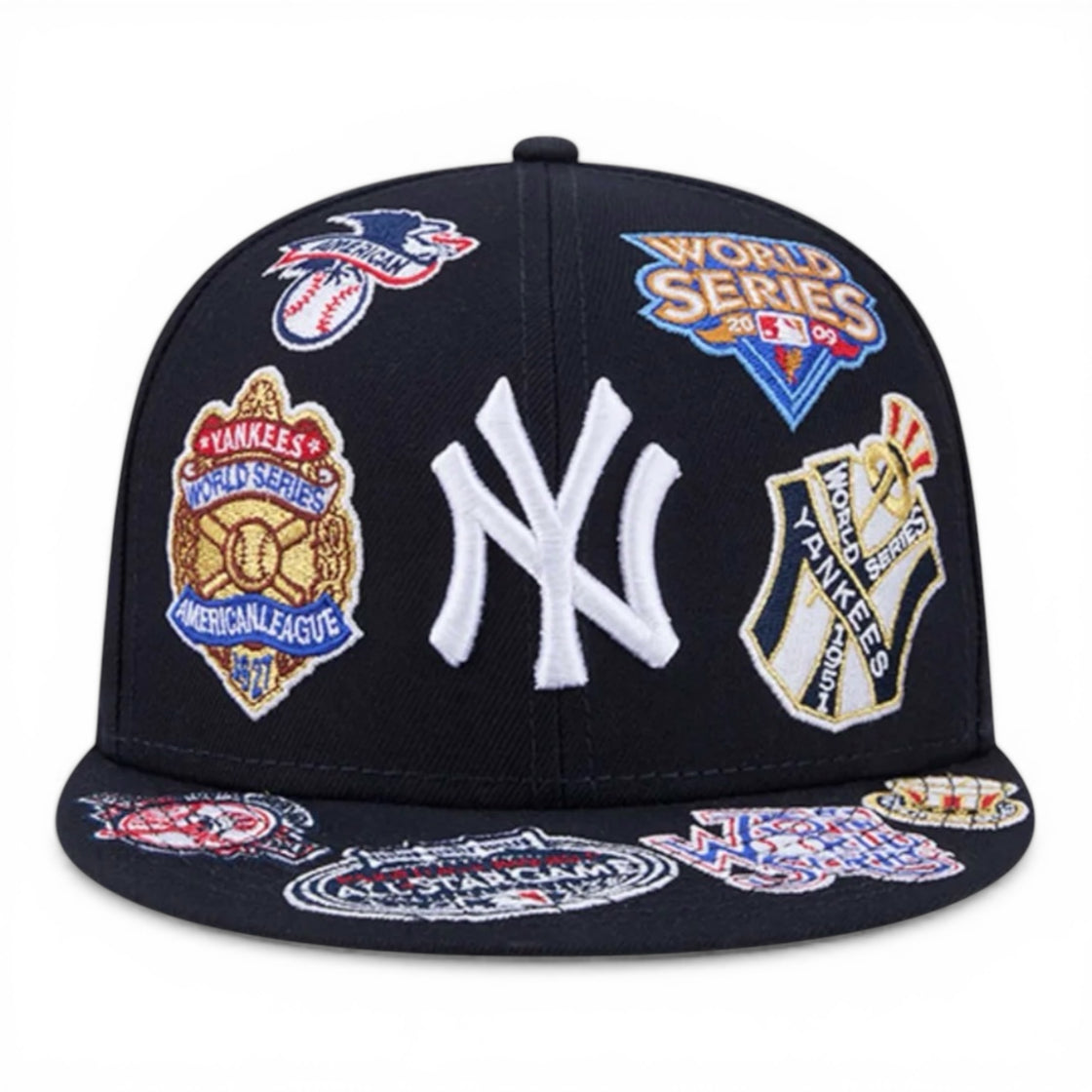 New York Yankees Patches All Over New Era 59FIFTY Fitted Hat