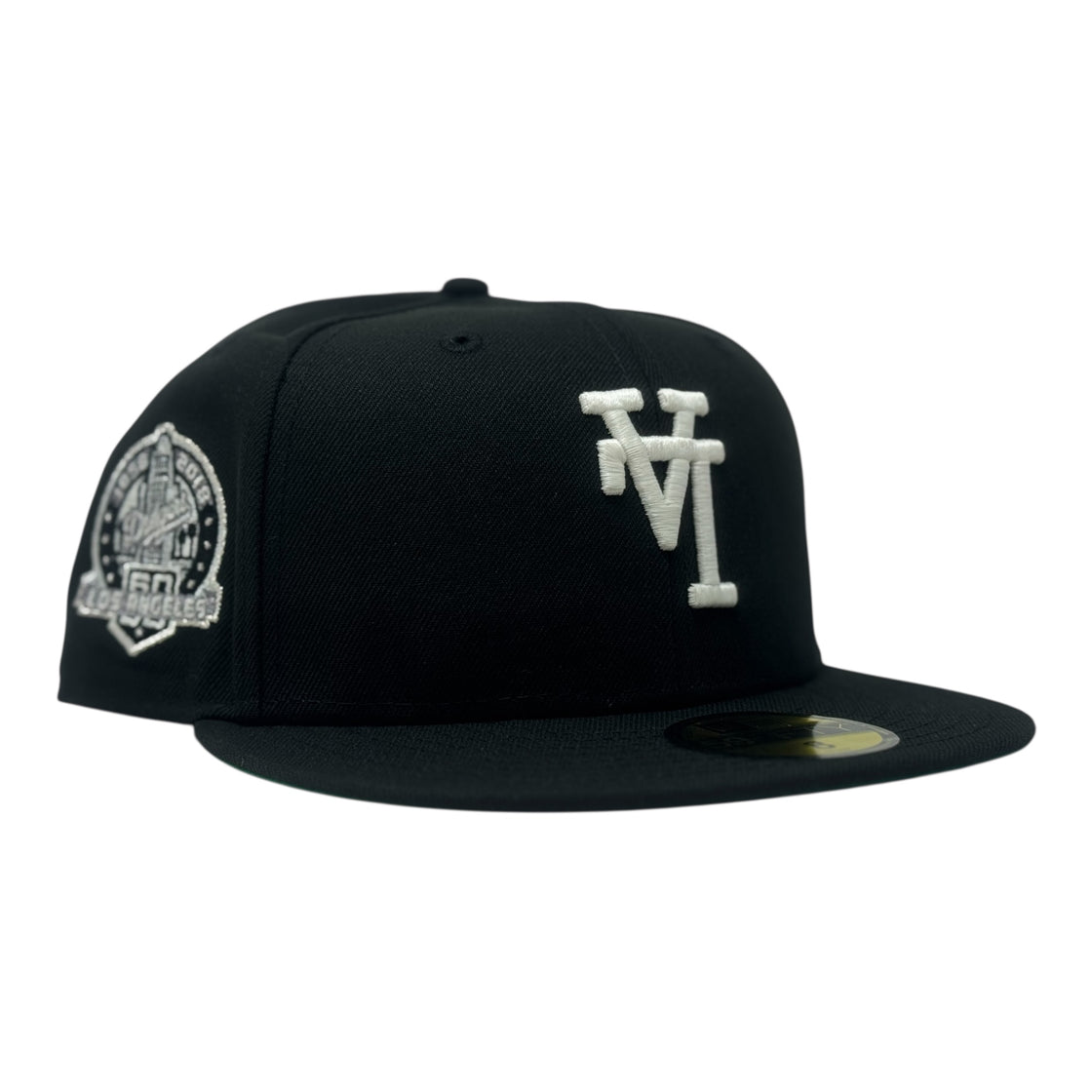 Los Angeles Dodgers Glow in the Dark Upside-Down Logo Fitted Hats-Black