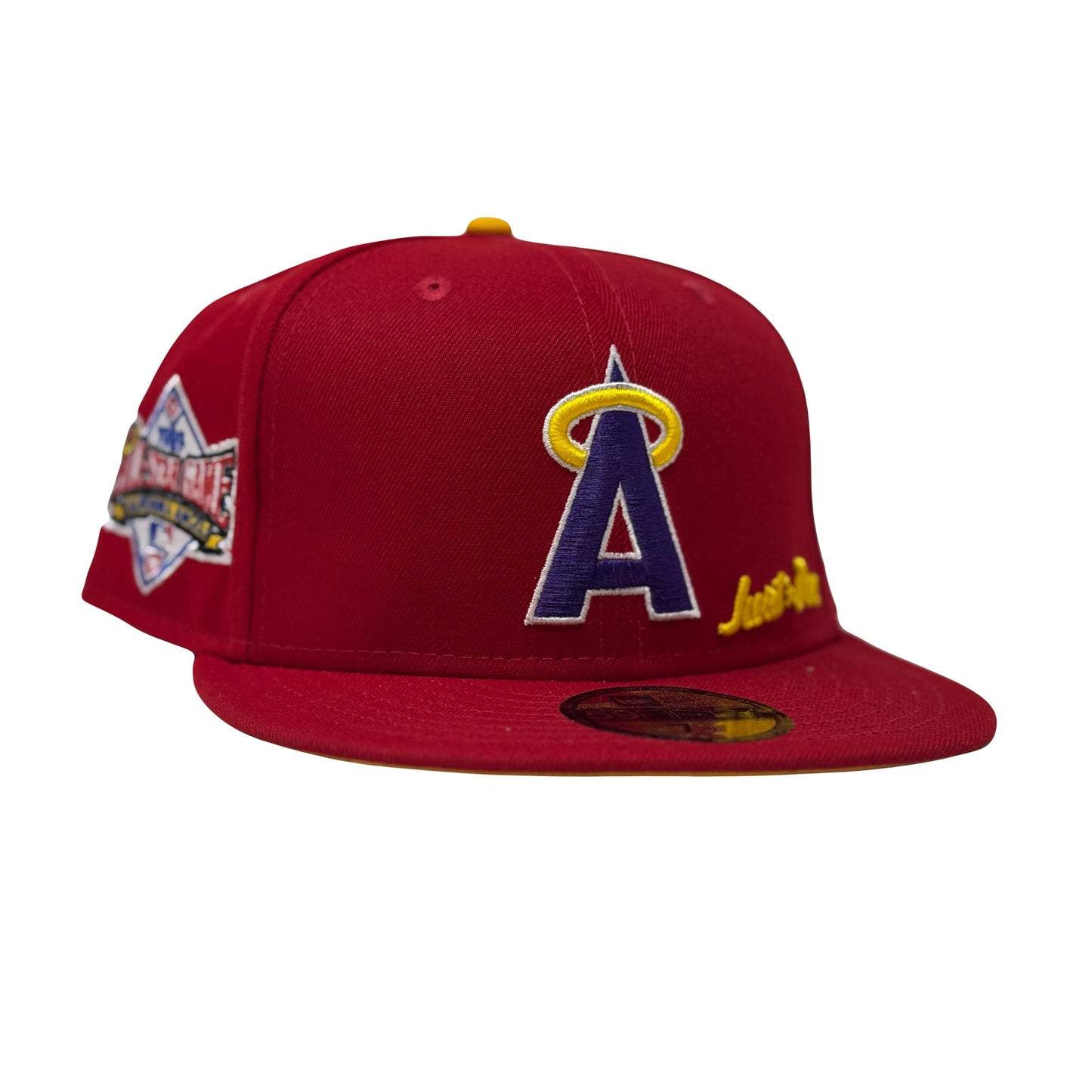 California Angels 1989 All Star Game "JUST DON" Yellow Brim New Era Fitted Hats