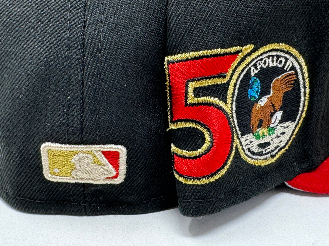 Houston Astros Apollo 50th Anniversary Gray Brim New Era Fitted Hat