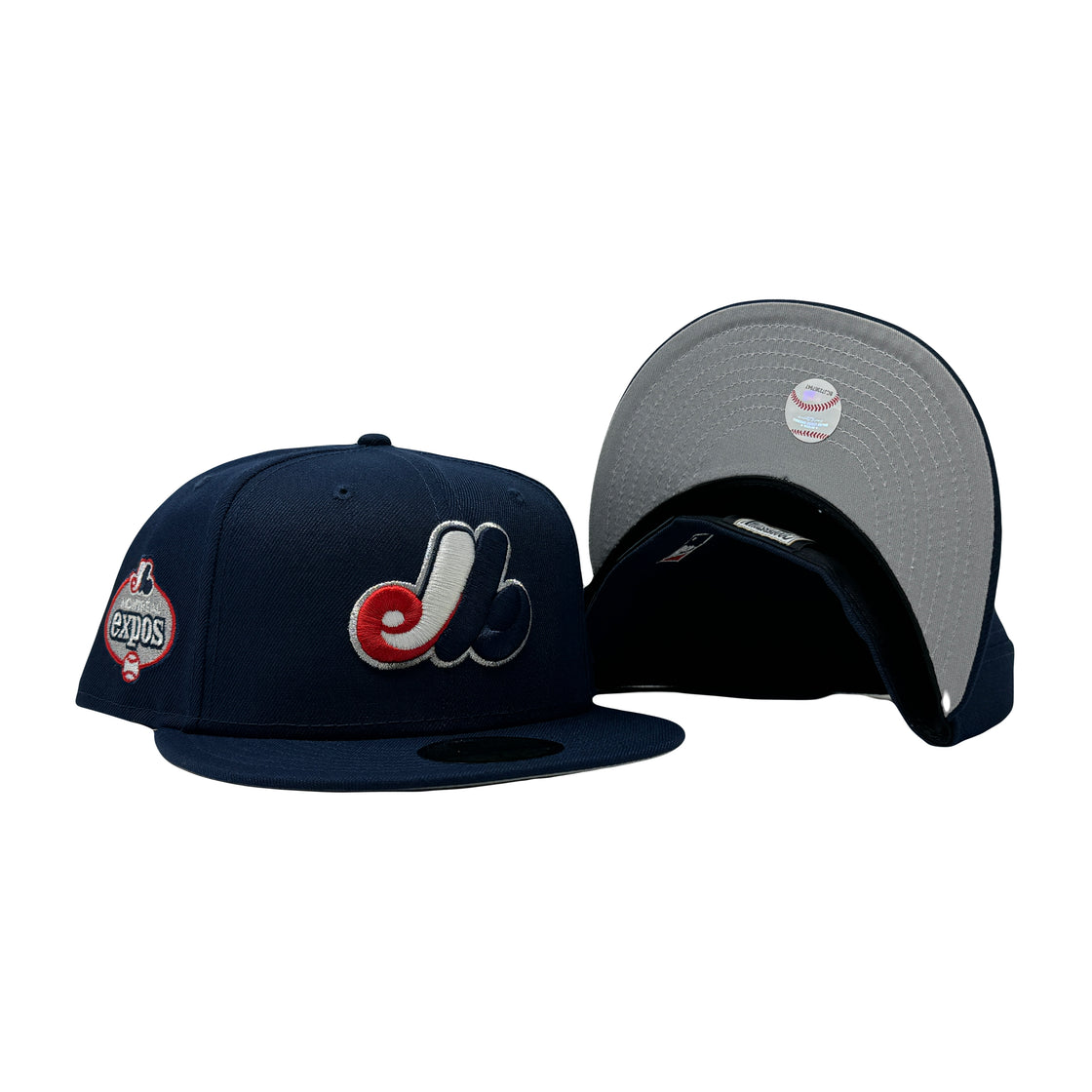 Montreal Expos Light Navy Blue 59Fifty New Era Fitted Hat