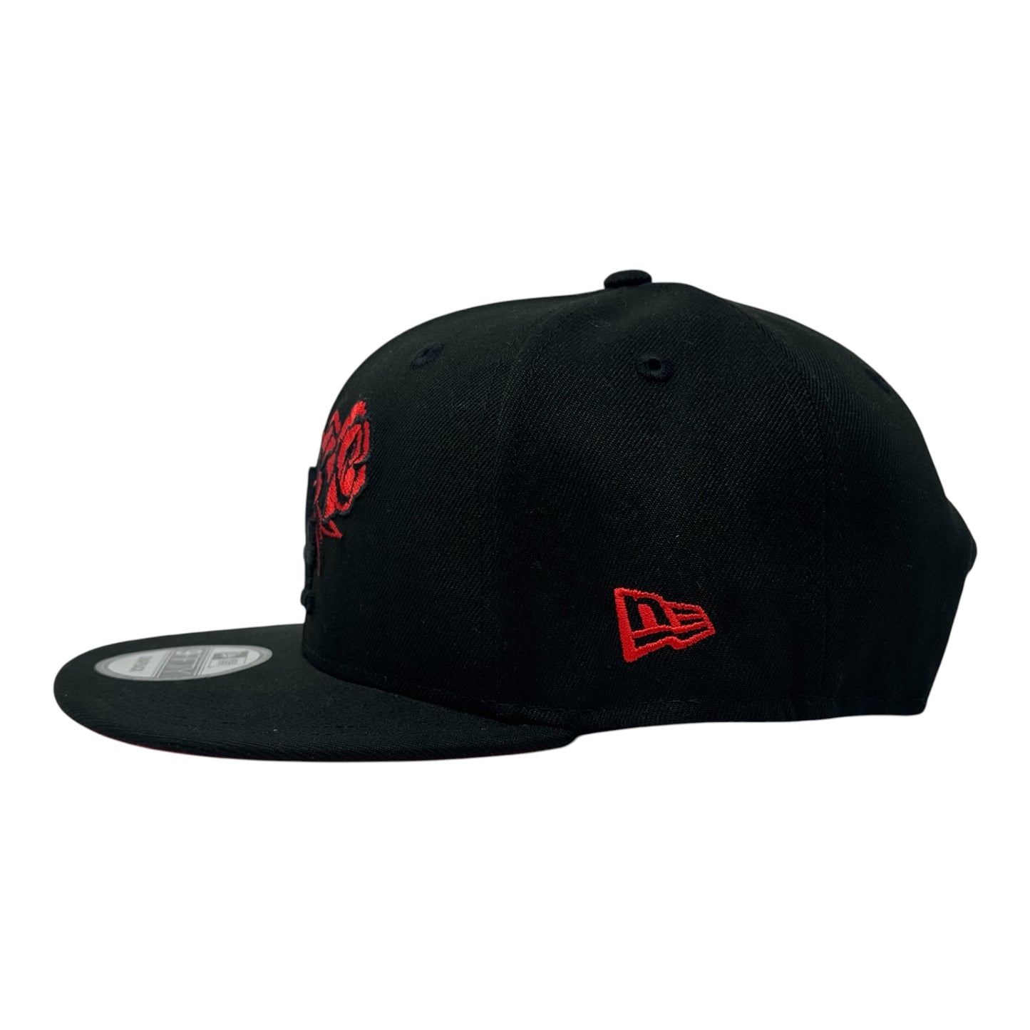 Los Angeles Dodgers 2025 World Champions Floral Logo Snapback-Black