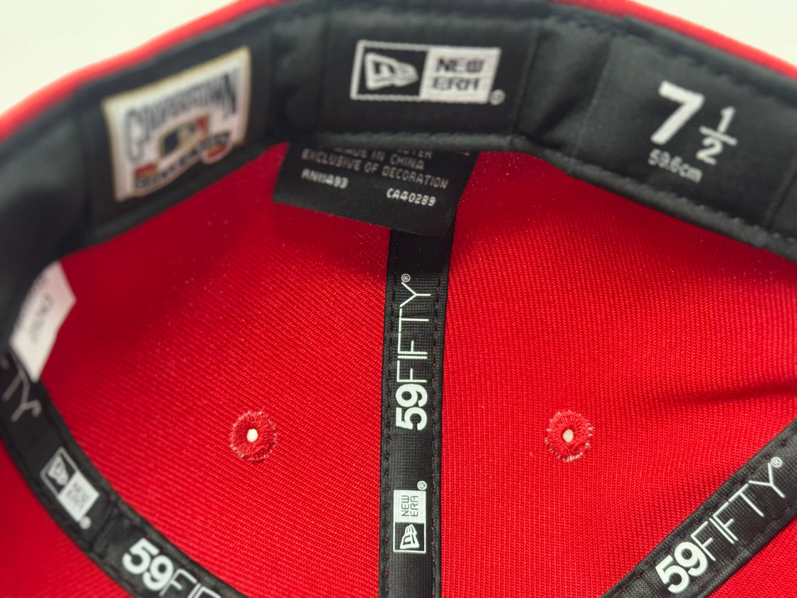 Toronto Blue Jays 1993 World Series Fitted Hats-Red