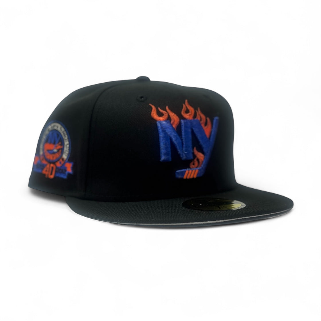 New York Islanders 40th Anniversary Fitted Hats- Black