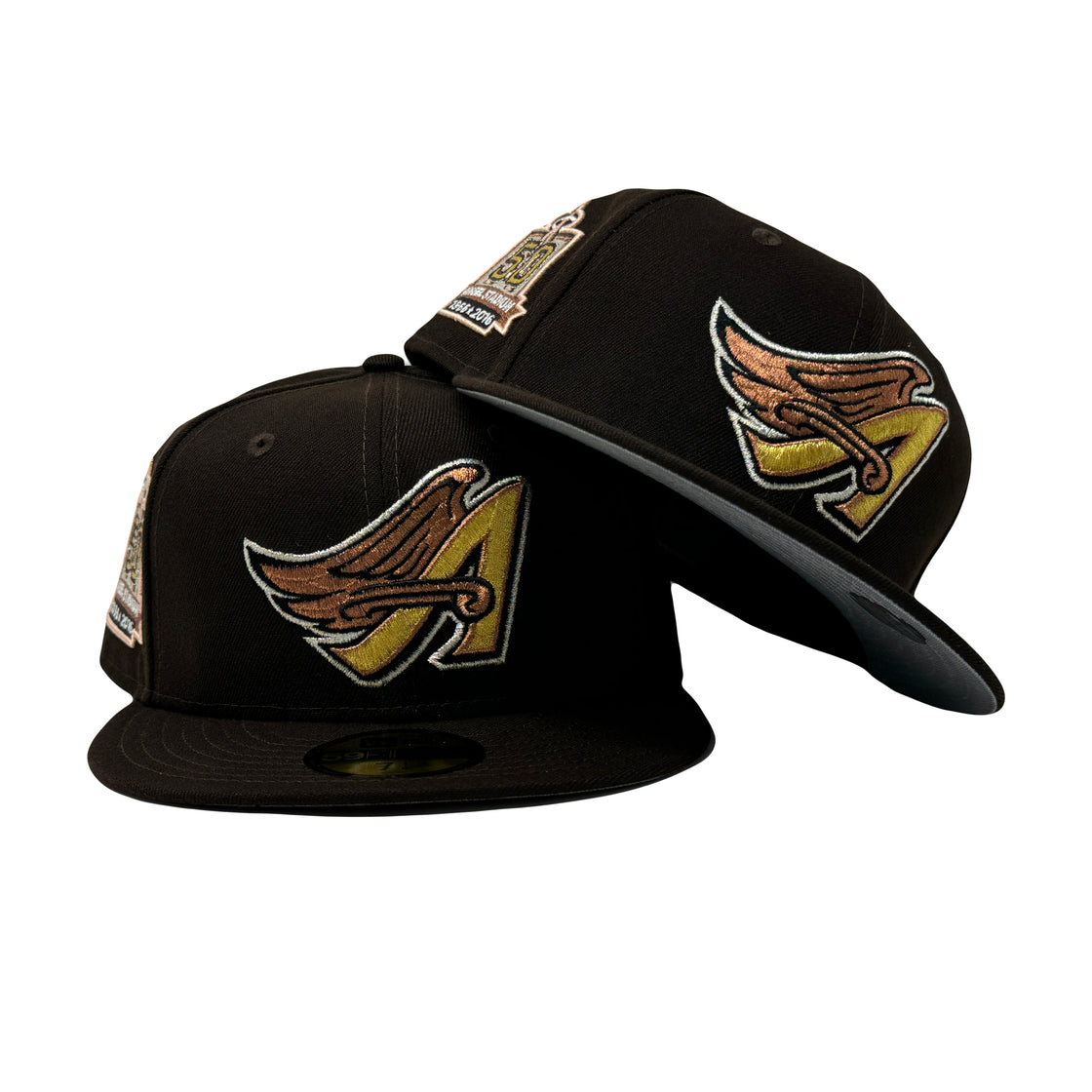 Los Angeles Angels 50th Anniversary Dark Brown 59Fifty New Era Fitted Hat