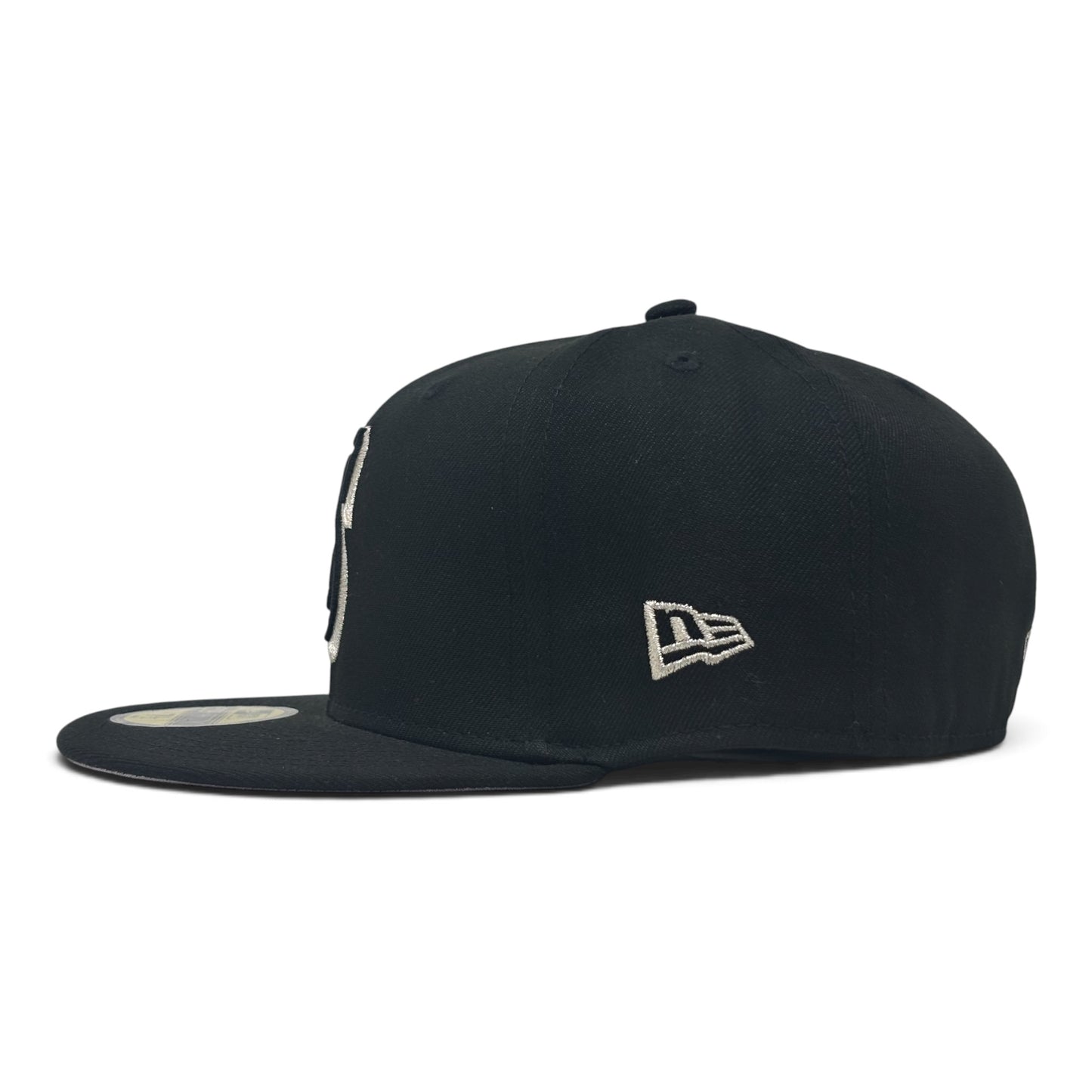 Seattle Mariners 40th Anniversary Black Metallic Gradient Logo Fitted Hats
