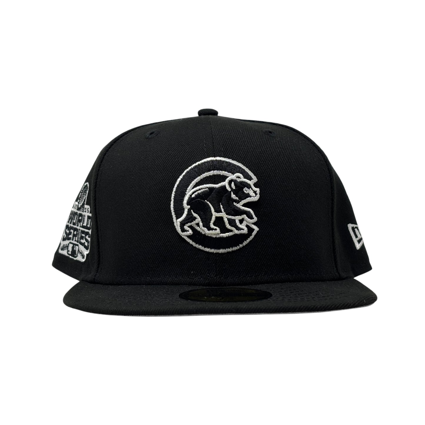 Chicago Cubs 2016 New Era Fitted Hat- Black