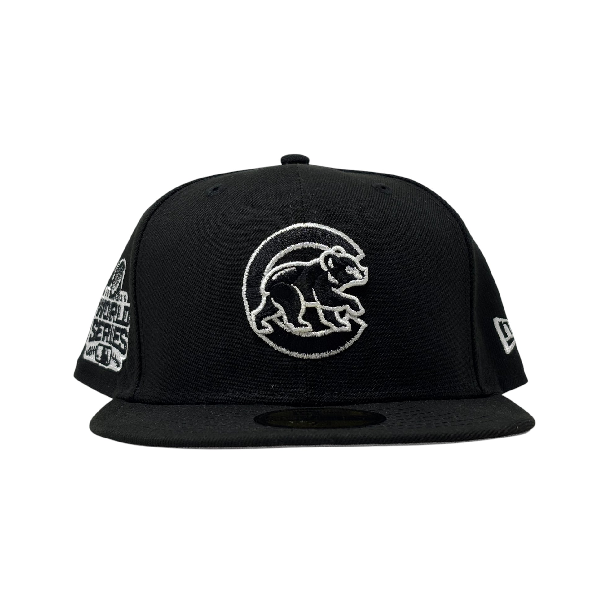 Chicago Cubs 2016 New Era Fitted Hat- Black