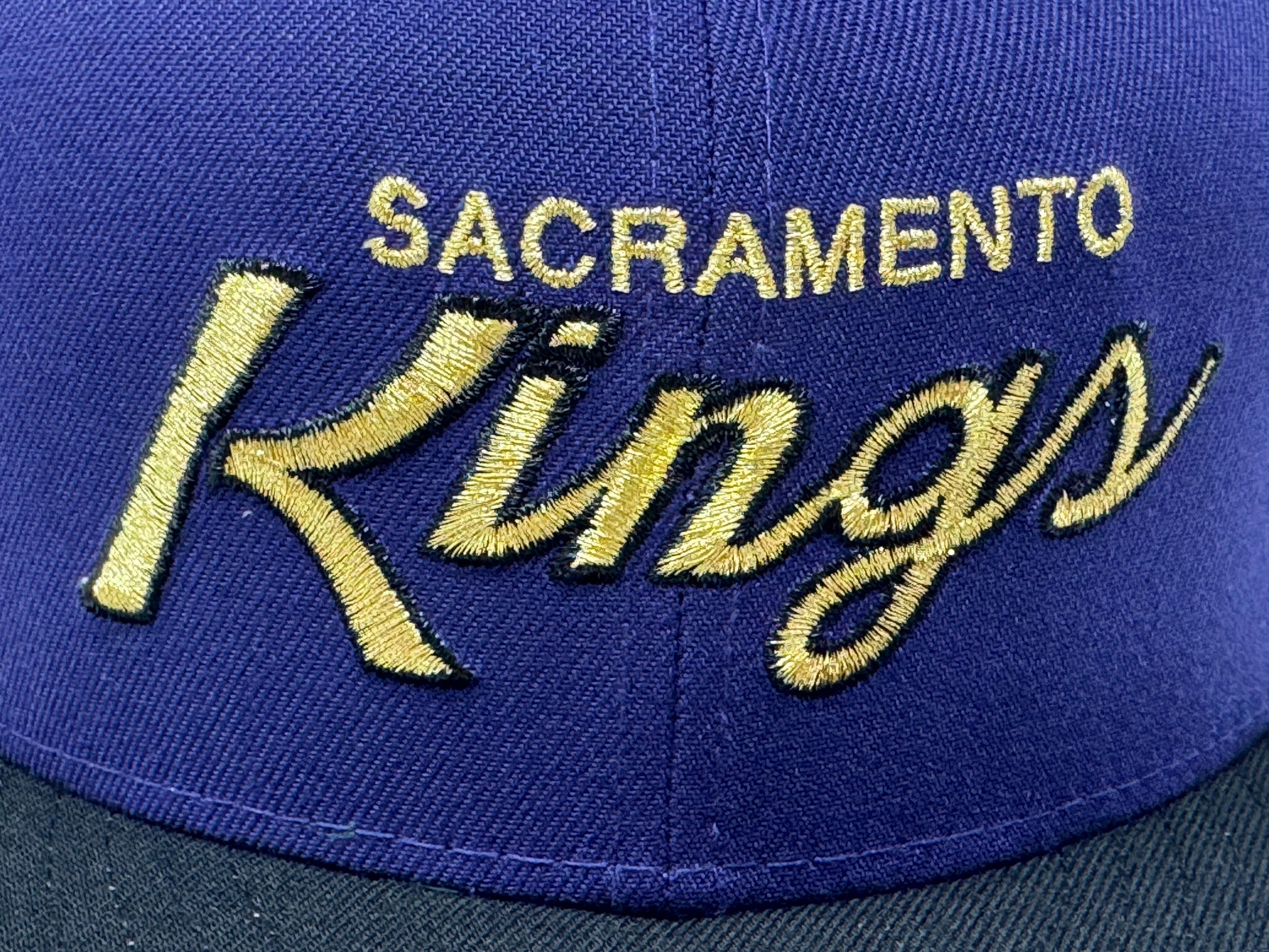 Sacramento Kings 40th Anniversary New Era Fitted Hat-Purple Black