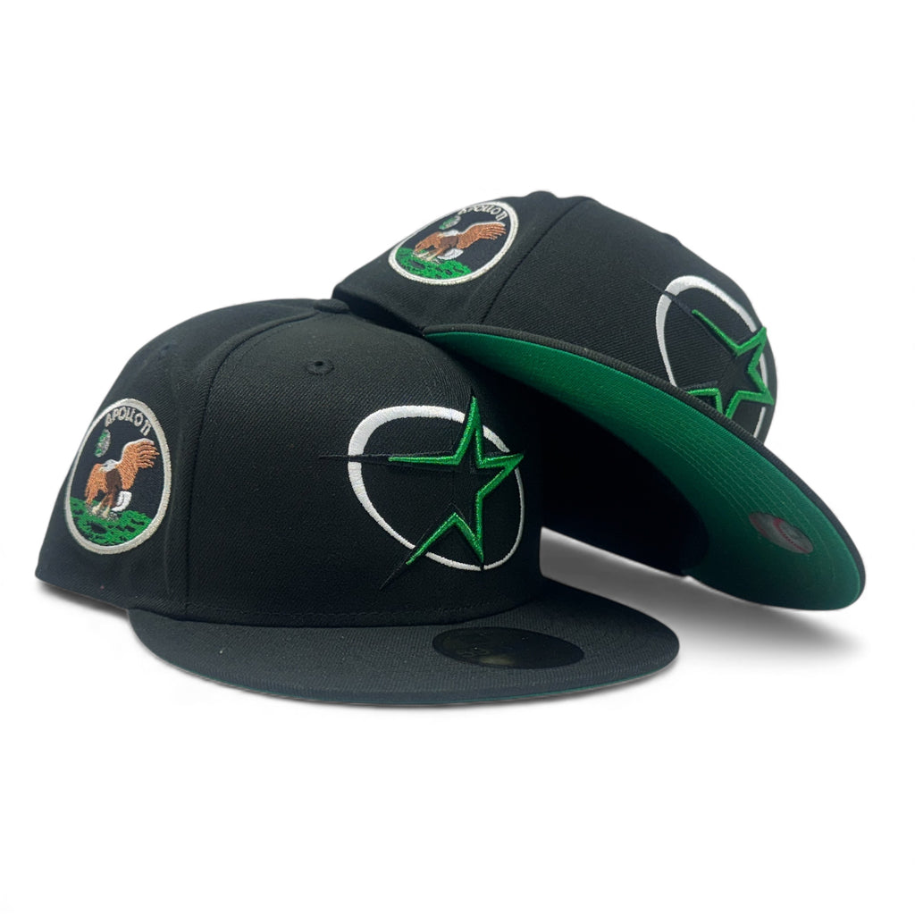 Houston Astros Apollo 11 59Fifty Fitted Hat-Black Green