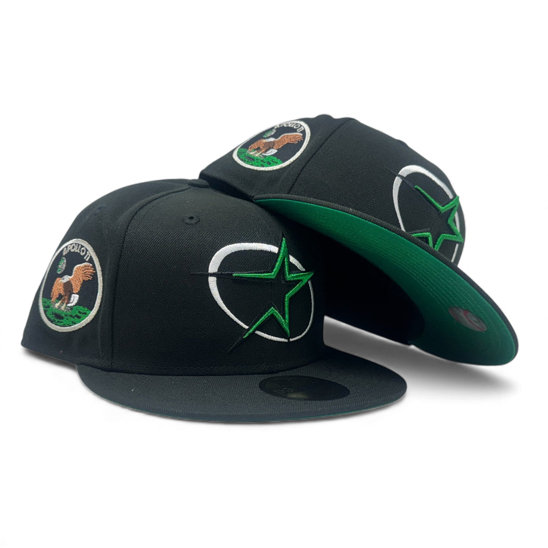 Houston Astros Apollo 11 59Fifty Fitted Hat-Black Green
