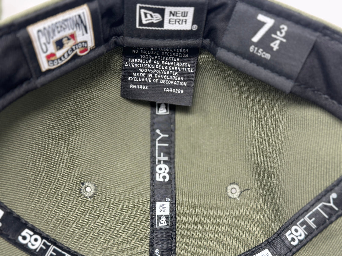 Los Angeles Angels 35th Anniversary Fitted Hats-Olive