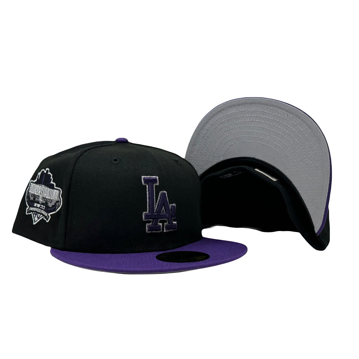 Los Angeles Dodgers 40th Anniversary Eggplant Collection 5950 New Era Fitted Hat