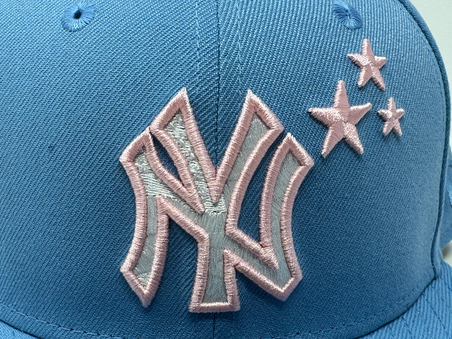 New York Yankees 2026 All Star Game "Star Pack" Pink Brim Fitted Hats-Sky Blue