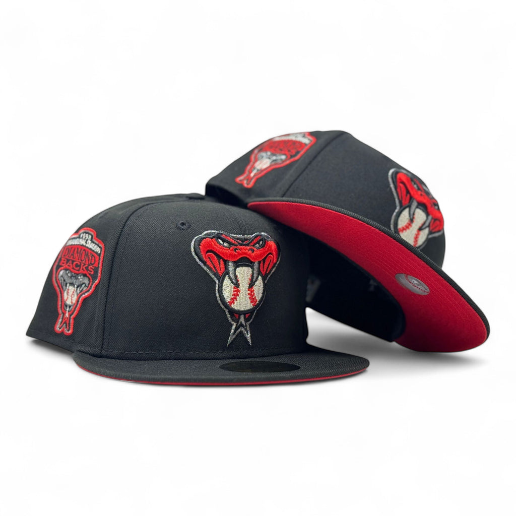 Arizona Diamondbacks 1998 Inaugural Season Red Brim Fitted Hats