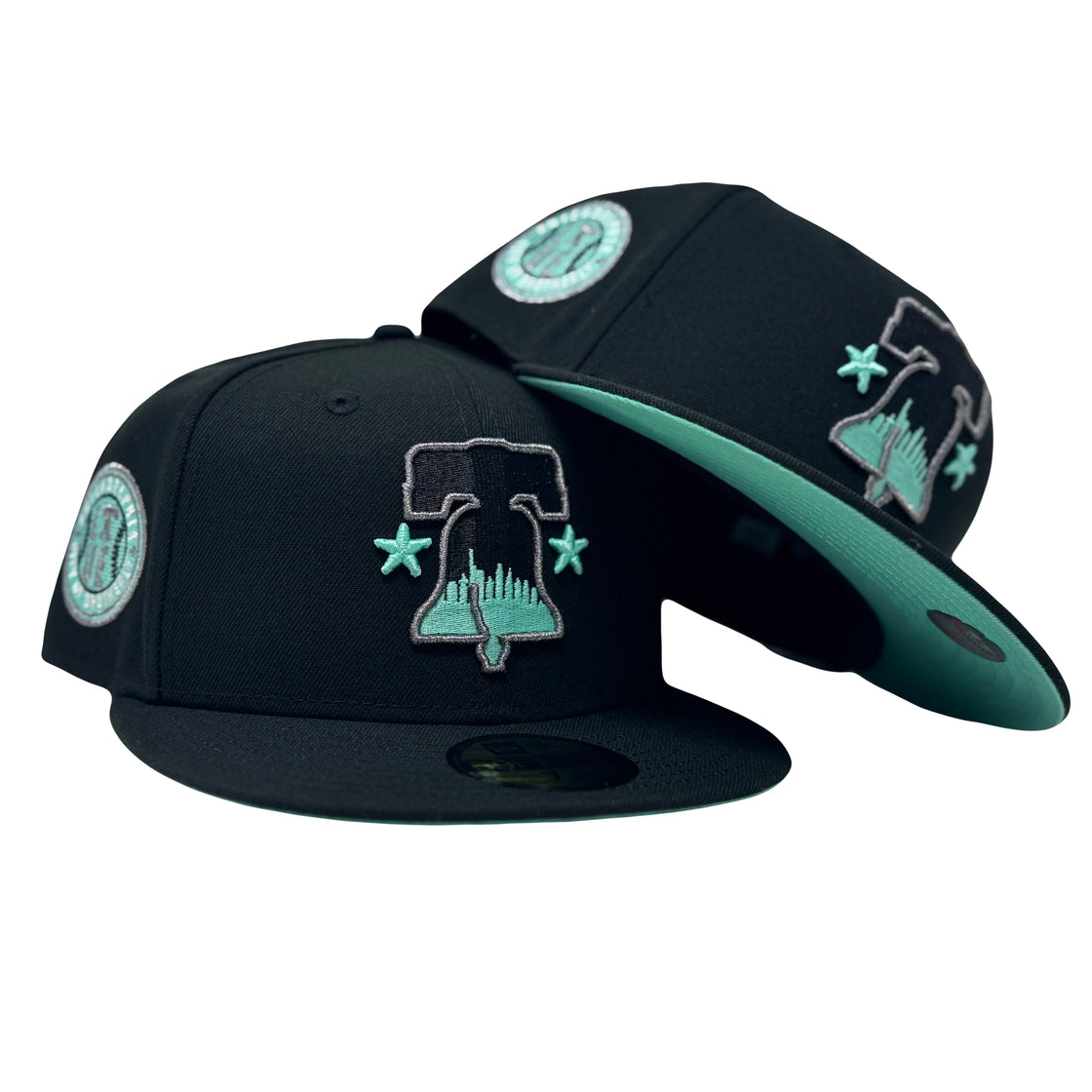 Philadelphia Phillies City Connect Logo Mint Green Brim Fitted Hats