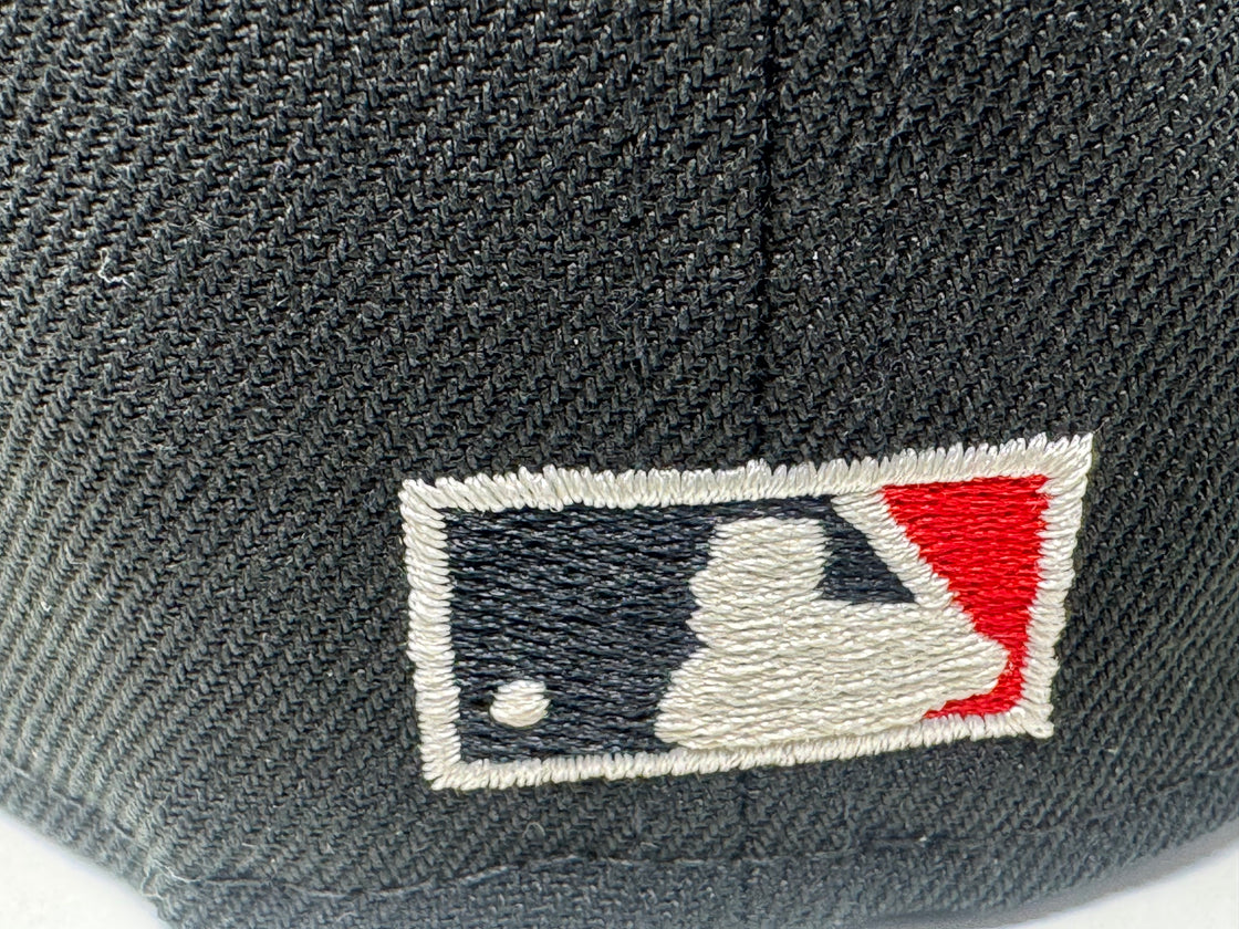 New York Yankees 2000 World Series Floral Logo Fitted Hat-Black Red