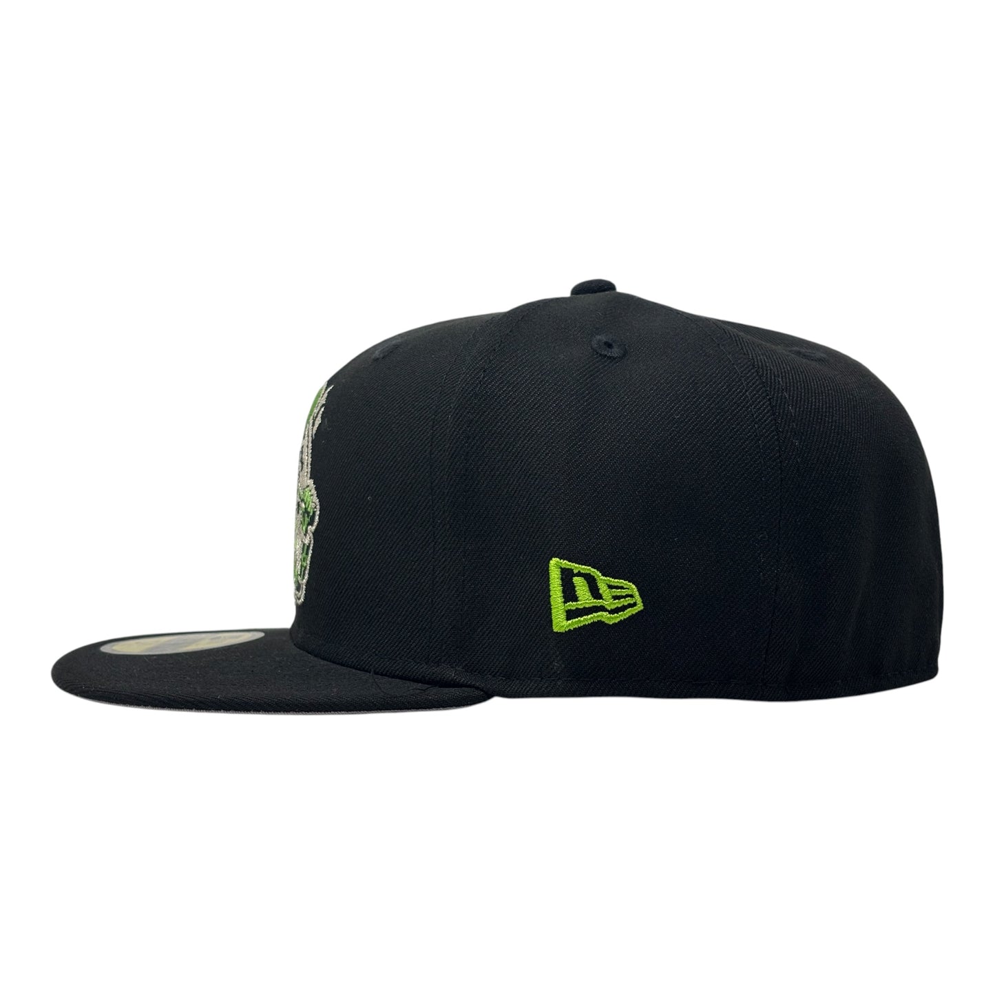 Houston Sugar Land Space Cowboys Triple A National Champions Fitted-Black Lime