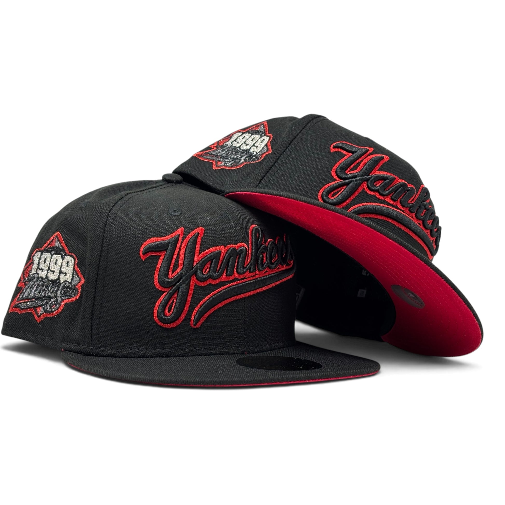 New York Yankees 1999 world series Cherry Pack 59Fifty New Era Fitted Hats-Black