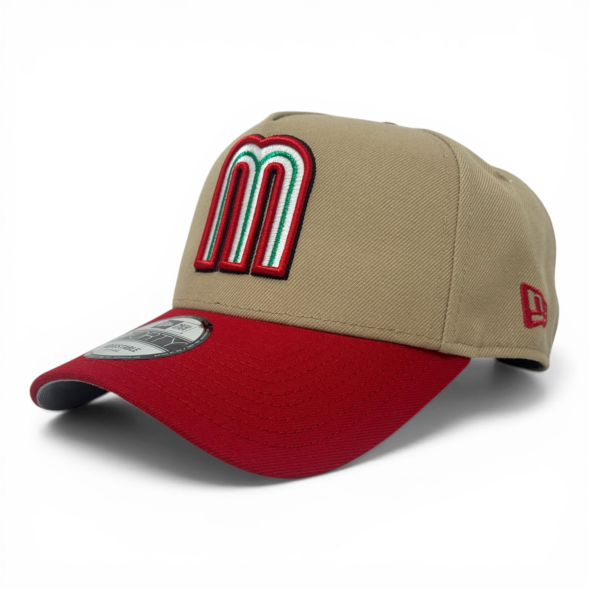 Mexico 2026 World Baseball Classic 9Forty A-Frame Snapback-Camel Red
