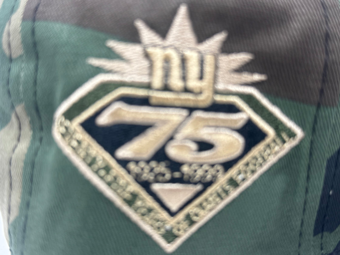 New York Giants 75th Anniversary NFL Fitted Hat-Woodland Camouflage